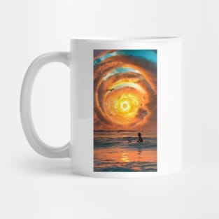 sunset grid Mug